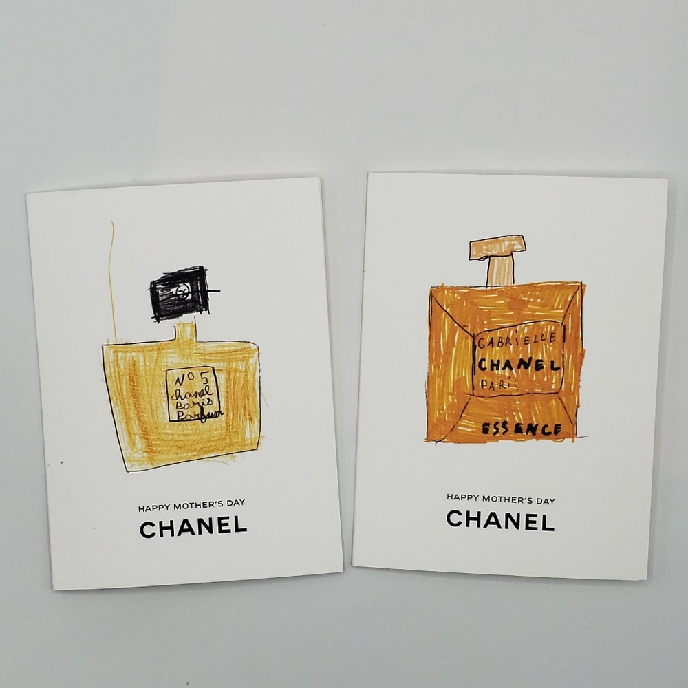 2 Chanel Happy Mother's Day Gift Cards